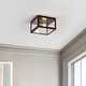 preview thumbnail 22 of 73, Alma 12" Metal/Glass LED Flush Mount, by JONATHAN Y