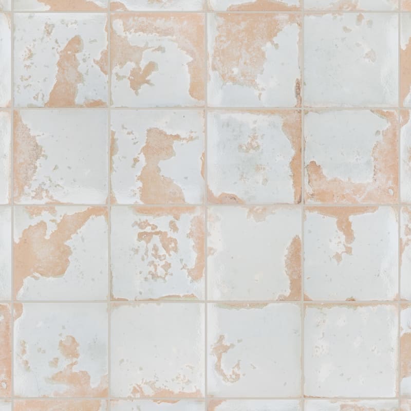 Merola Tile Kings Luxe Heritage White 17-5/8" x 17-5/8" Ceramic Floor and Wall Tile