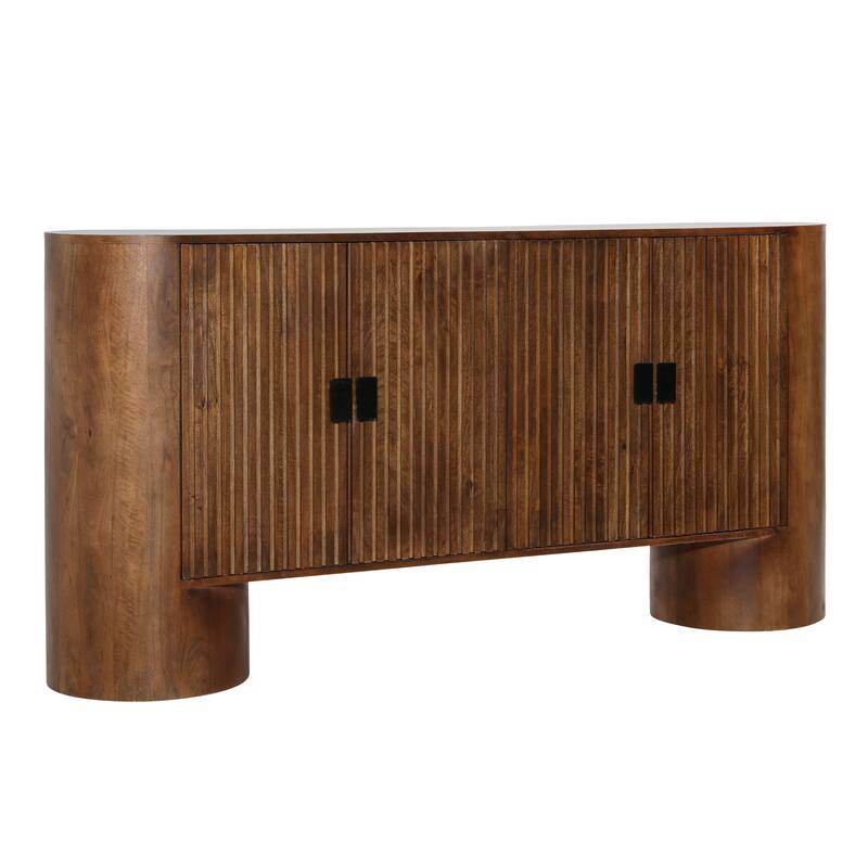 Saddle 67" Wide Sideboard, Medium Brown