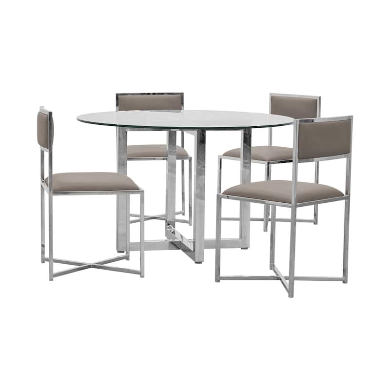 Amalfi 48" Glass Round Table