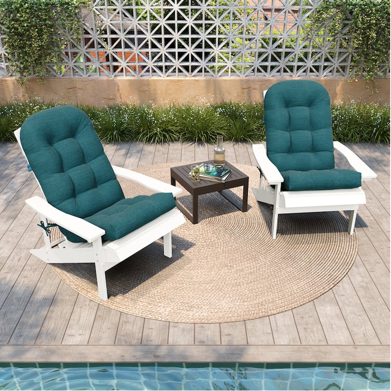 Outdoor Adirondack Chair Cushion Rocking Chair Cushions Thickened Patio Chair Pad with Sunbrella
