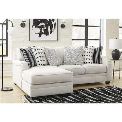 Signature Design by Ashley Huntsworth Dove Gray 2-Piece Sectional with Chaise - 95"W x 66"D x 38"H