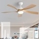 preview thumbnail 3 of 118, Sofucor 45/52 Inch Ceiling Fan with Remote & Lights Quiet DC Motor 5 Blade High CFM Modern Fan