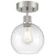 Option Brushed Steel / Clear Glass