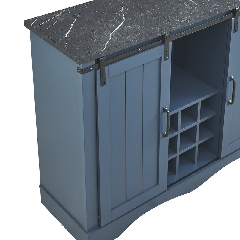 Rustic 47 inch Bar Cabinet with Sliding Barn Door On Sale Bed