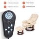 preview thumbnail 31 of 29, MCombo Swivel Recliner with Ottoman, Vibration Massage Lumbar Pillow