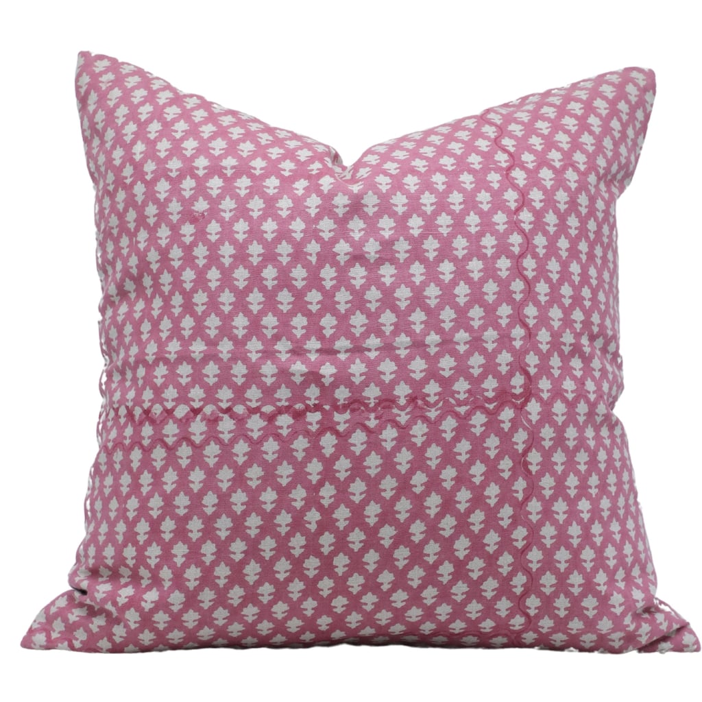 Fabdivine Linen Bohemian Block print pillow Cover
