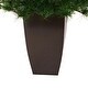 preview thumbnail 3 of 3, 40" Artificial Christmas Tree in Bronze Metal Planter