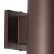preview thumbnail 2 of 3, Chiasso Aluminum 1 Light Bronze Dark Sky Cylinder Outdoor Wall Lantern - 5-in W x 7.25-in H x 8-in D