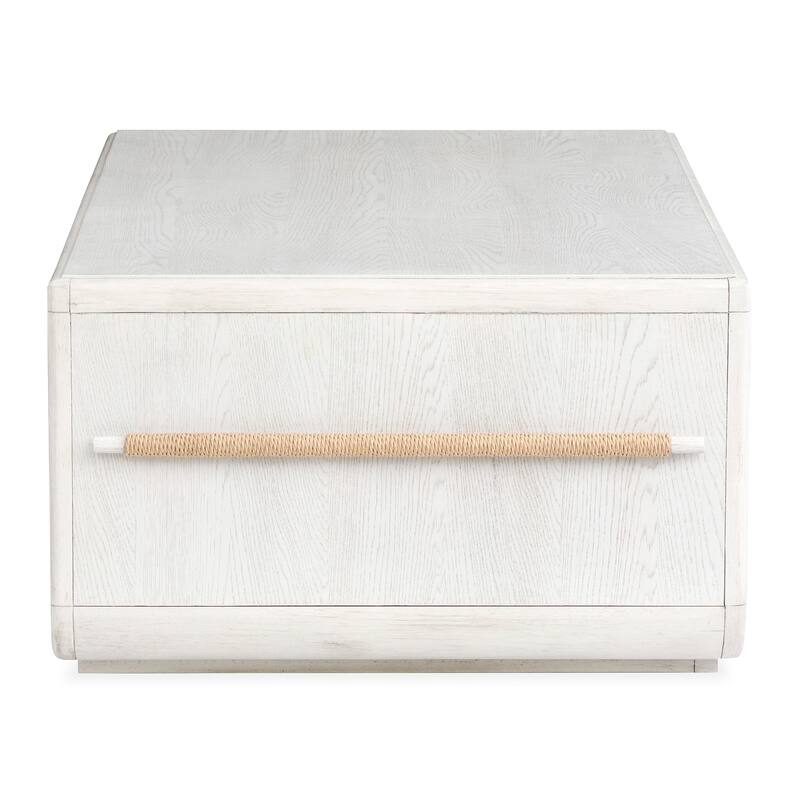 Magnussen Home Sunset Cove Moonlight Pearl Rectangular Cocktail Table with Casters - 50''W x 30''D x 18''H