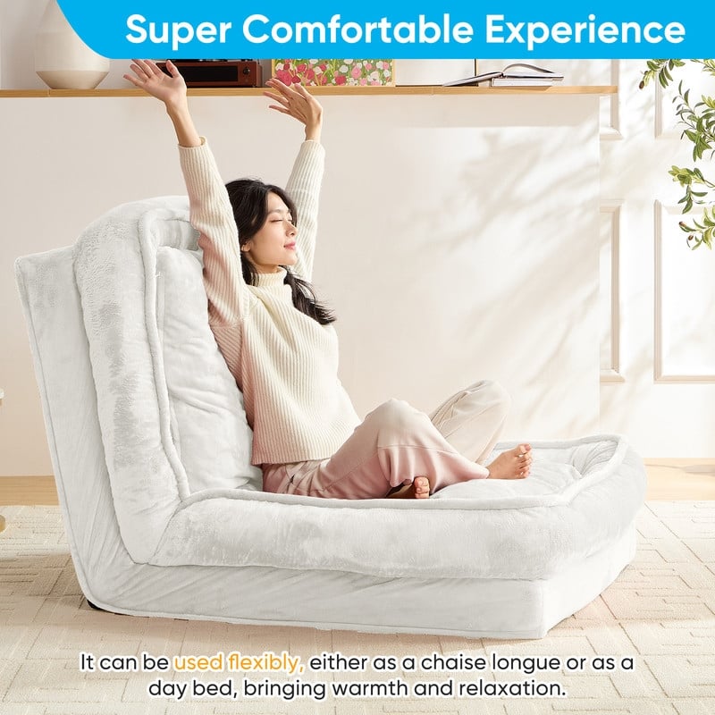 Versatile Foldable Lazy Sofa,3-in-1 Fold Small Tatami Sofa Bed,Lounge Chair Sofa, Human Friendly Pet Beds Lazy Sofa