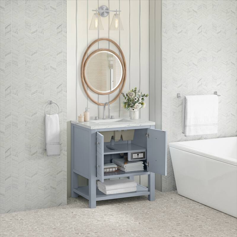 Breckenridge 30" Single Vanity, Serenity Blue - 30