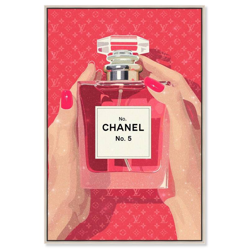 Perfume in Hands Canvas by Art Remedy - Silver - 30" x 45"