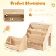 preview thumbnail 3 of 18, Costway Kids’ Bookshelf & Toy Storage Organizer with Rolling Drawer