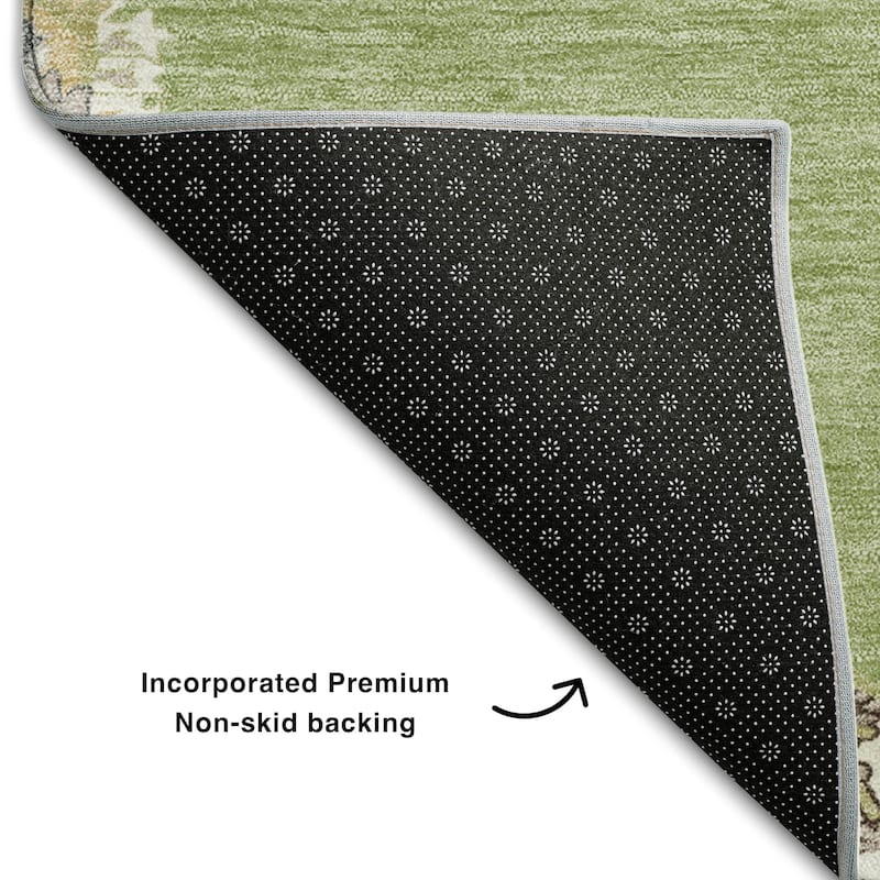 Premium Washable Super Soft Traditional Global Mayfield Rug