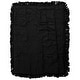 preview thumbnail 3 of 9, Rizzy Home Tatum Solid Fringe Crib Quilt - 38" X 50" Black