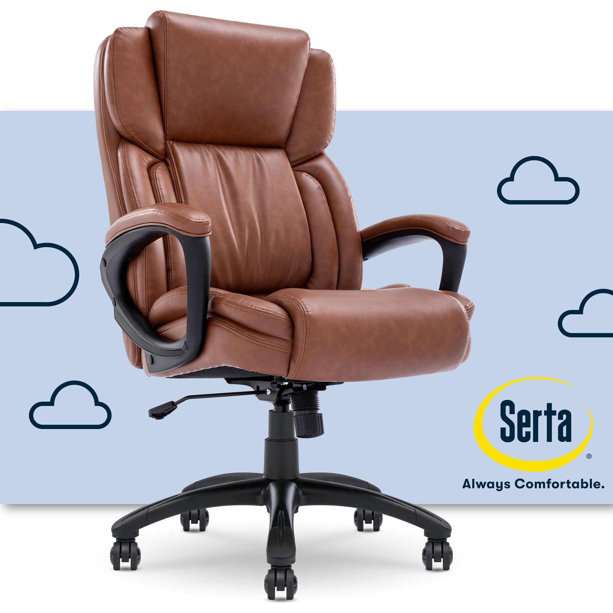 Serta Garret Ergonomic Executive Office Chair Adjustable with