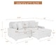 preview thumbnail 22 of 153, 118.4"W Plush Modular Sectional Sofa with Pillows