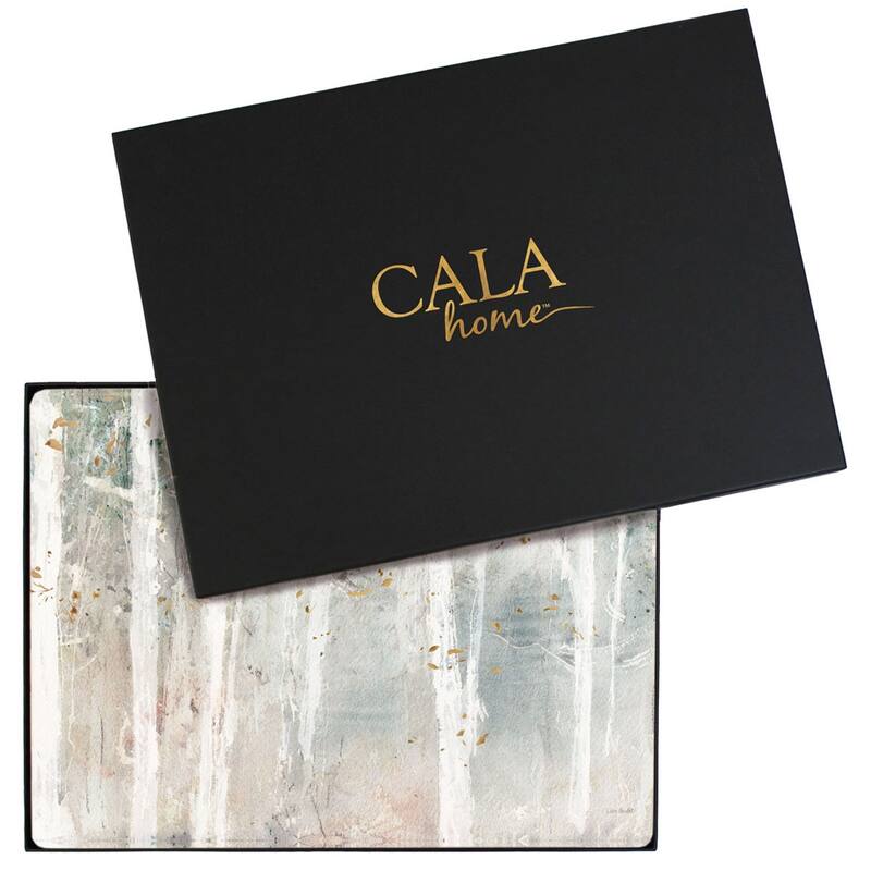 Cala Home Hardboard Placemats - Woodland Walk - Set of 4 - 15.5x11.25x.226