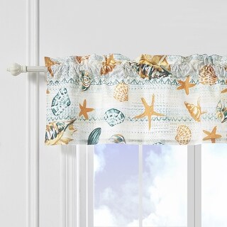 Greenland Home Fashions Kona Window Valance - 84 W x 16 L inches - Bed ...