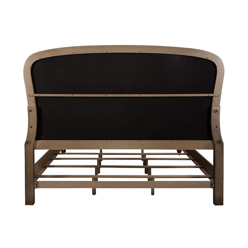 Americana Farmhouse Shelter Bed, Dresser and Mirror Bedroom Set