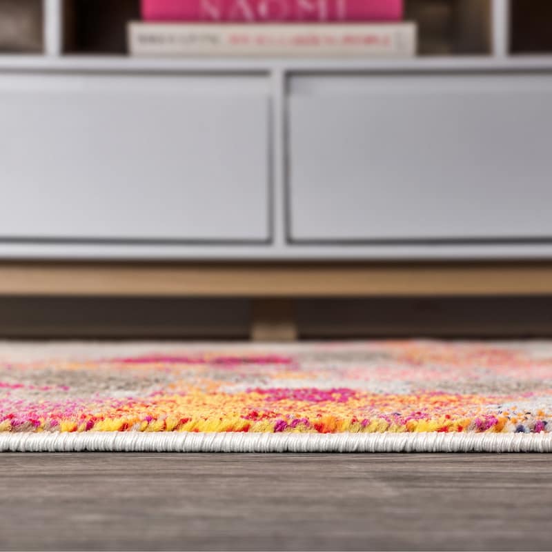 JONATHAN Y Groovy POP Modern Abstract Brushstroke Area Rug