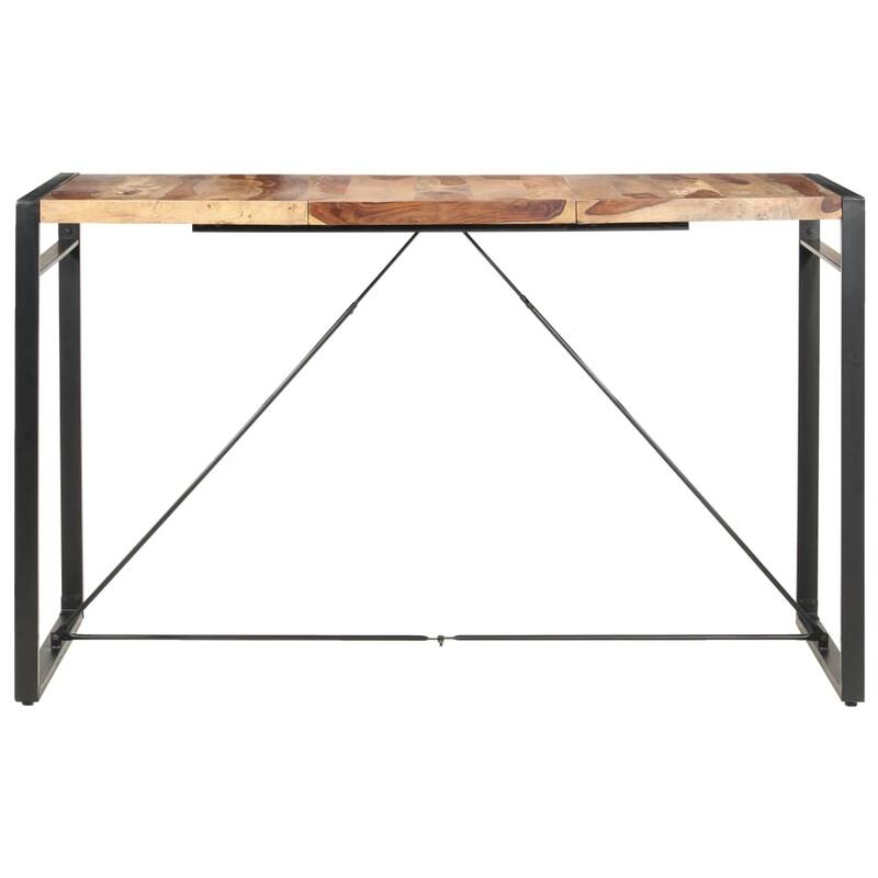 vidaXL Bar Table 70.9"x35.4"x43.3" Solid Sheesham Wood