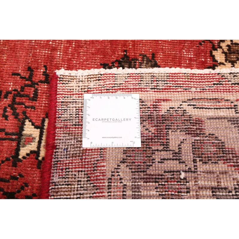 ECARPETGALLERY Hand-knotted Antalya Vintage Red Wool Rug - 6'7 x 9'10