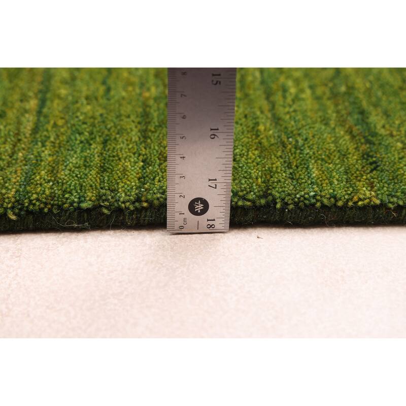 ECARPETGALLERY Hand Loomed Kashkuli Gabbeh Green Wool Rug - 5'1 x 7'11