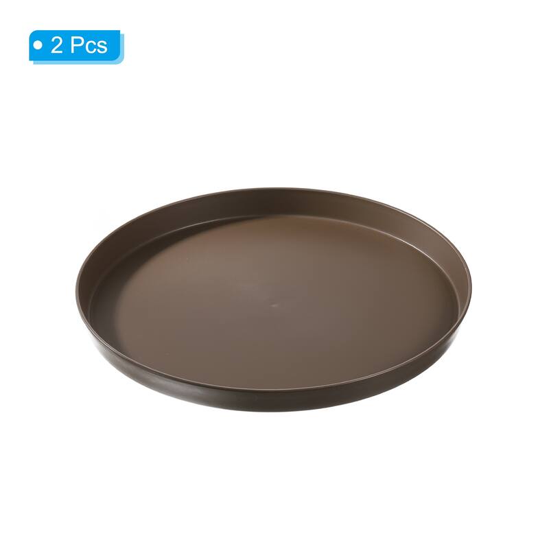 11.5" x 1" Round Restaurant Serving Trays, 2 Pack Food Service Tray