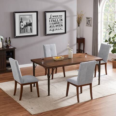 Homy Casa Traditional 5-piece Wood Dining Set