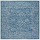 preview thumbnail 134 of 180, SAFAVIEH Courtyard Aquata Indoor/ Outdoor Waterproof Patio Backyard Rug 5'3" Square - Navy/Ivory
