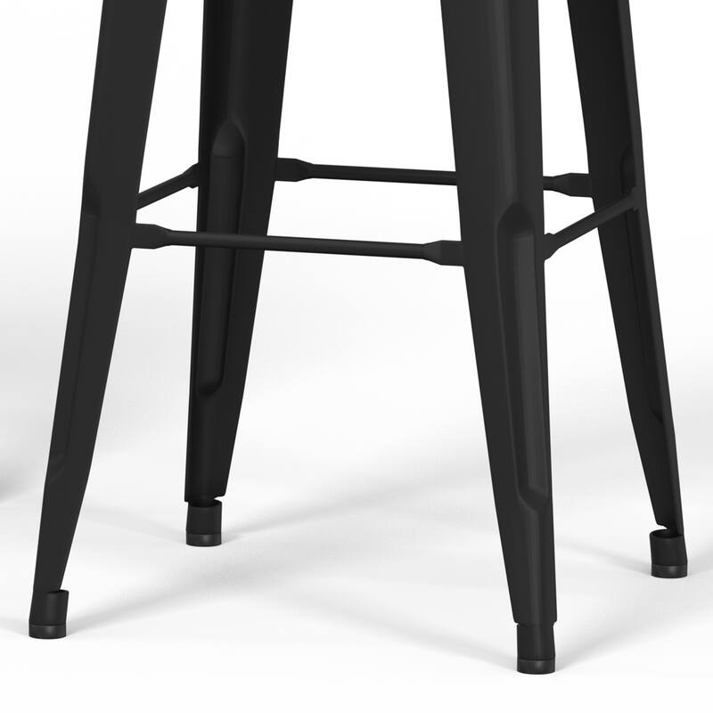 WYNDENHALL Freya Industrial Metal Stool (Set of 2)