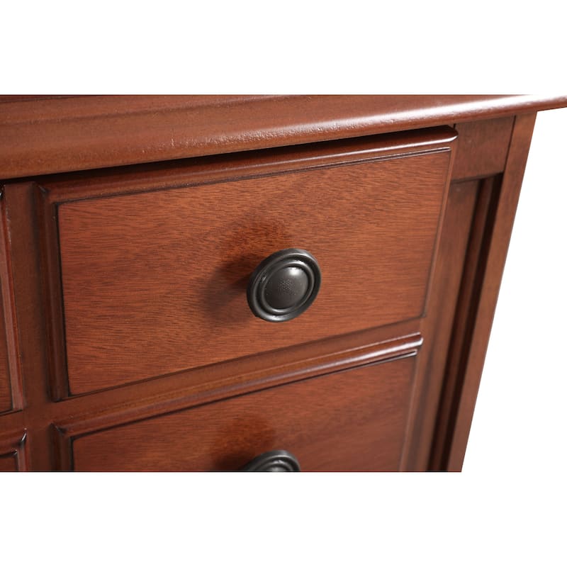 Summit 2-drawer Wood Nightstand