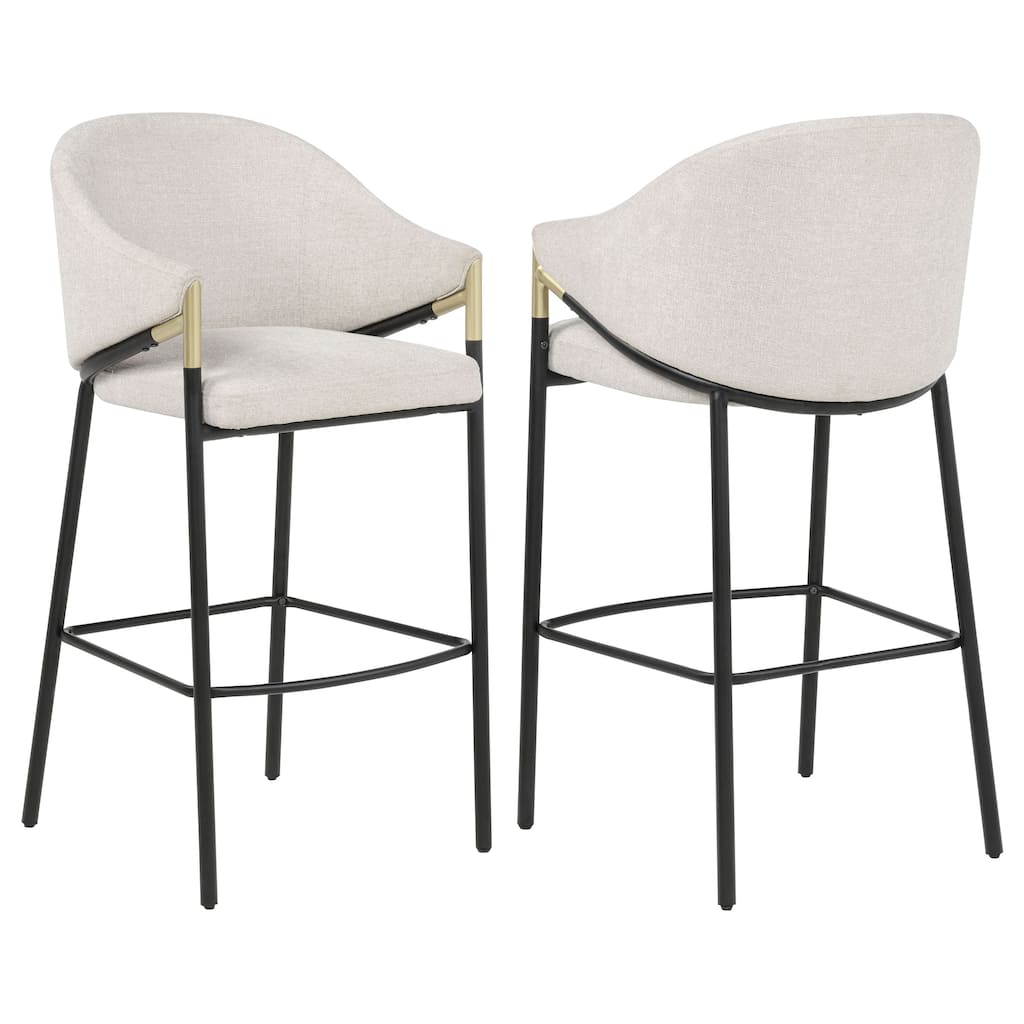 Chadwick Linen Upholstered Chair Beige (Set of 2)