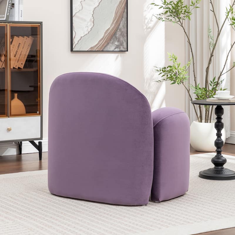 SEYNAR Modern Glam Velvet Thickened Seat Cushion Accent Chair