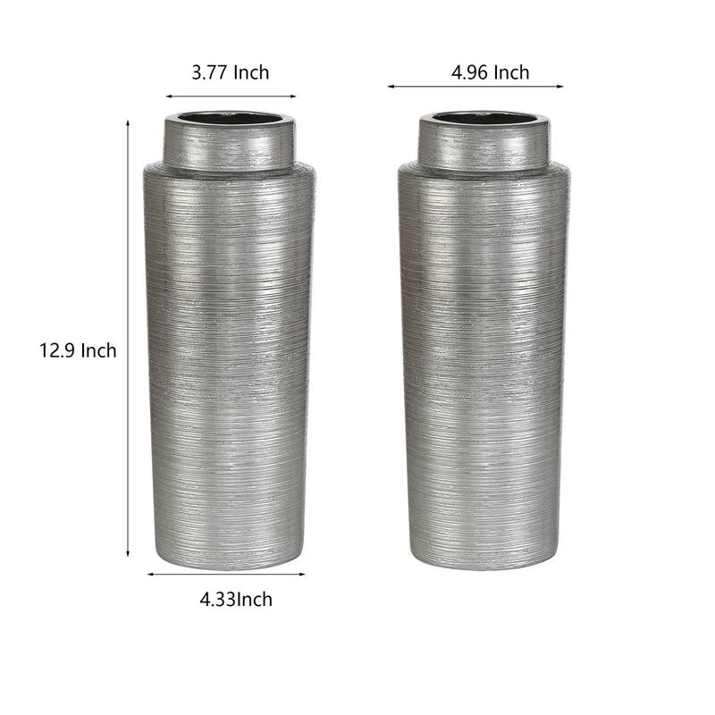 Acroma 12.9" Ceramic Floor Vase 2-set Decoration For Home Office Decor.