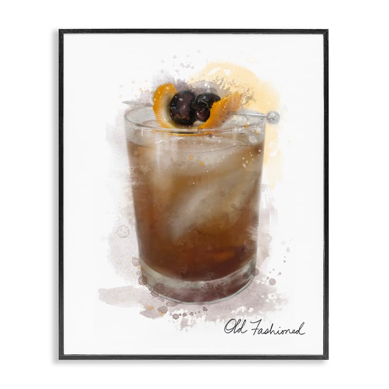 Stupell Old Fashioned Splash Framed Giclee Art Design By Matthew Piotrowicz - 11 x 14 - Black