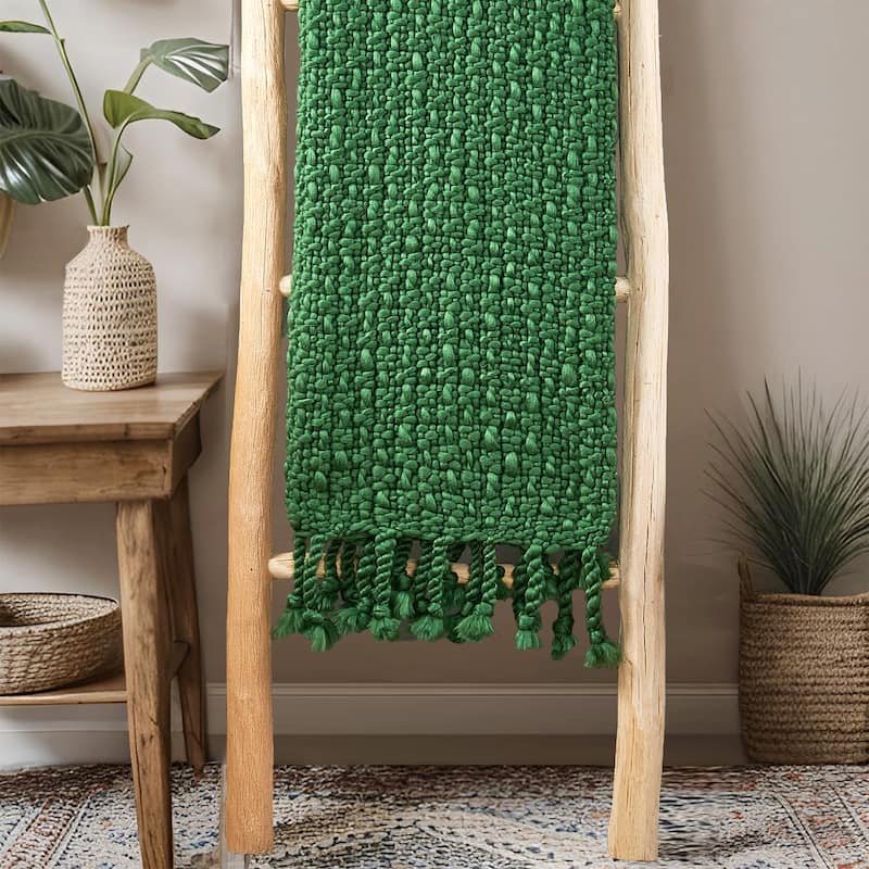 Home Soft Things Basket Weave Throw Super Soft Warm Blanket