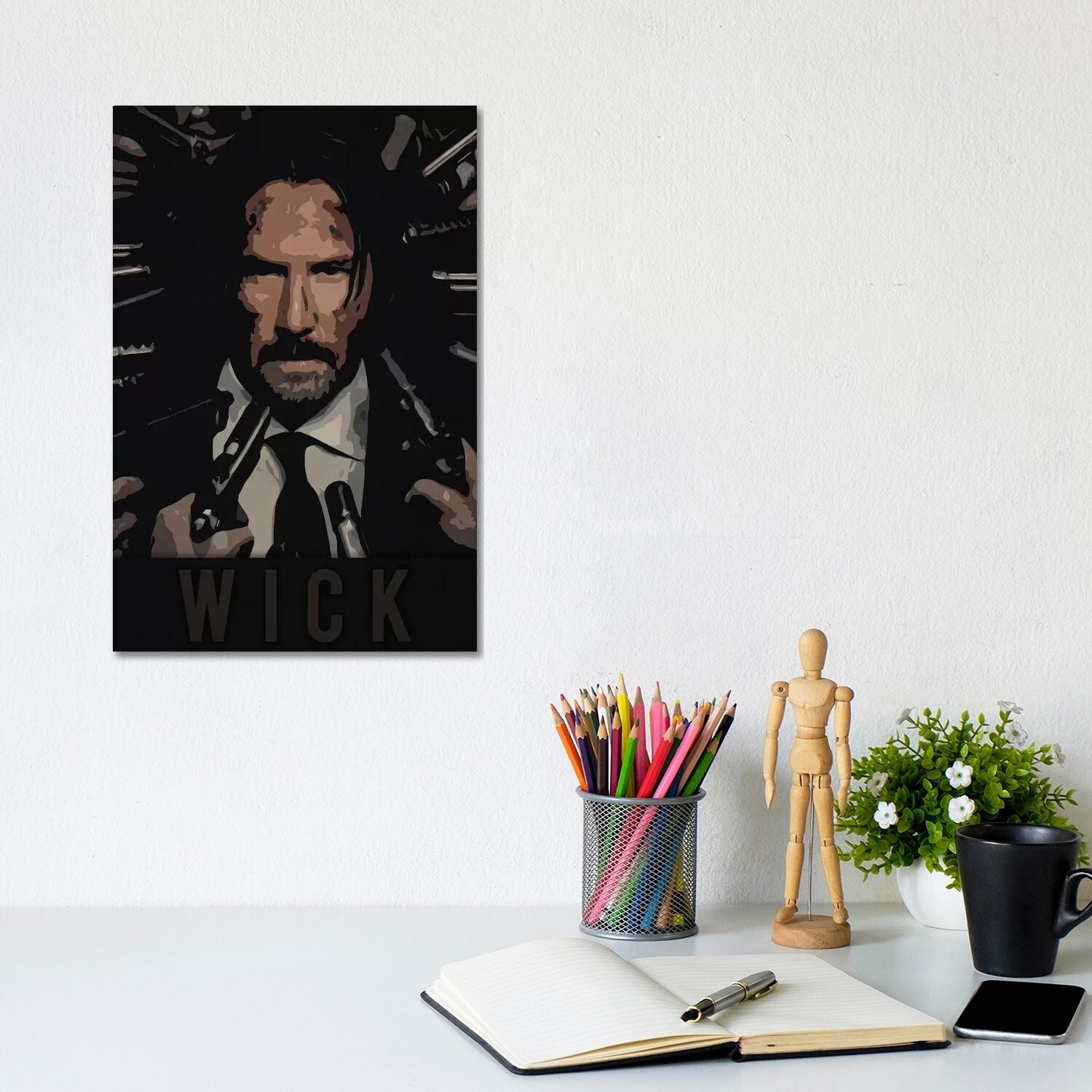 iCanvas ""John Wick"" by Durro Art Canvas Print -  DUR231