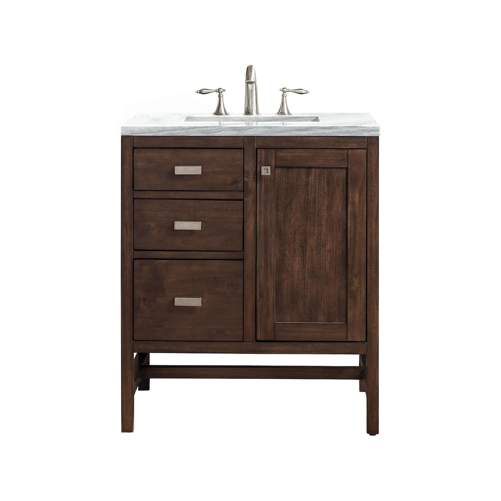 James Martin Vanities Addison 30" Single Vanity, Mid Century Acacia