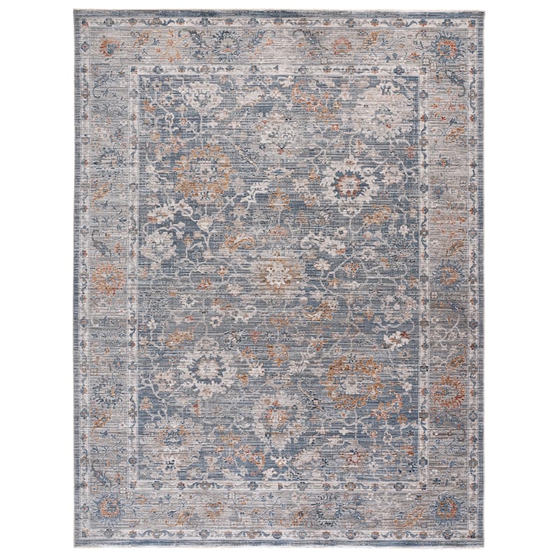 Martha Stewart by SAFAVIEH Whitney Regula Traditional Rug - 8' x 10' - Blue/Grey Gold
