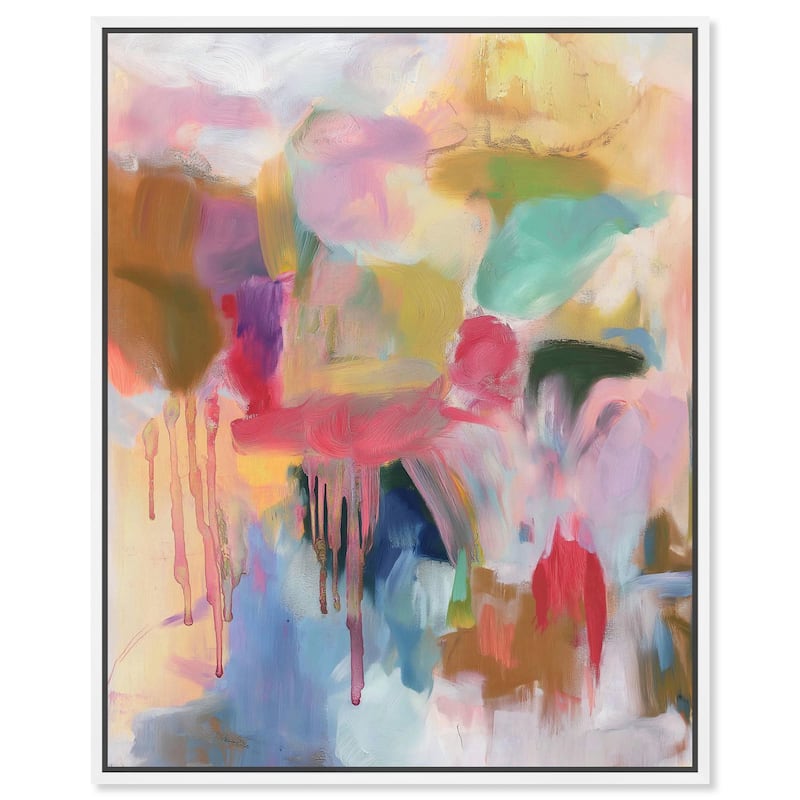 Art with Bold Colors Canvas by Art Remedy - 36" x 45" - White