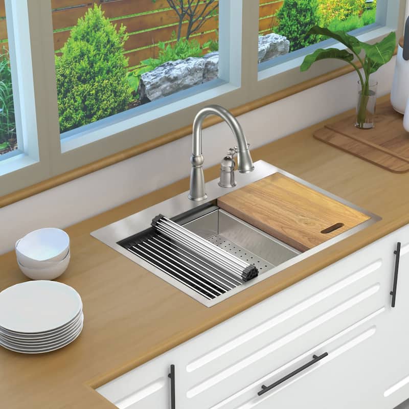 Transolid KWSST302210-MR2 30" Drop In Single Basin Stainless Steel - Stainless