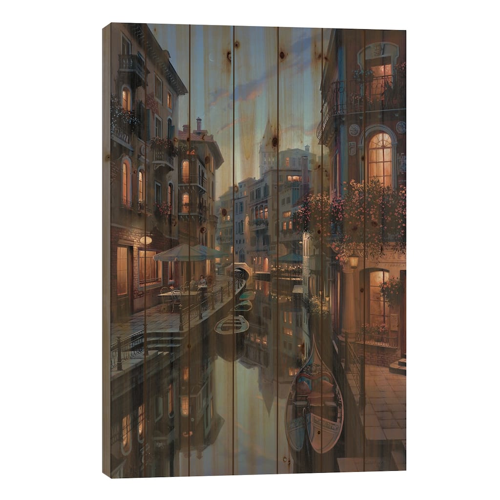 Placidity Print On Wood by Evgeny Lushpin - Multi-Color