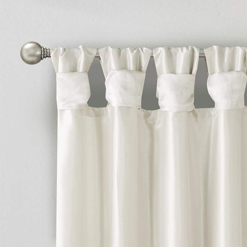 Twist Tab Lined Window Curtain Panel 50x108"