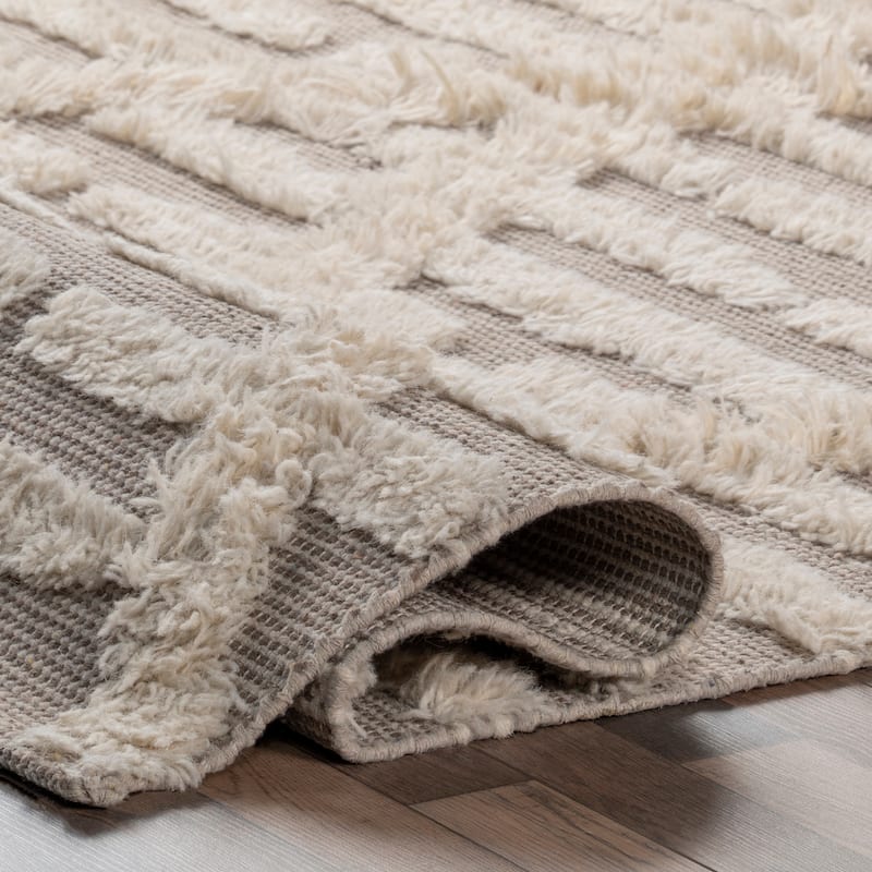 Nuloom Kandice Contemporary Trellis Wool Blend Area Rug