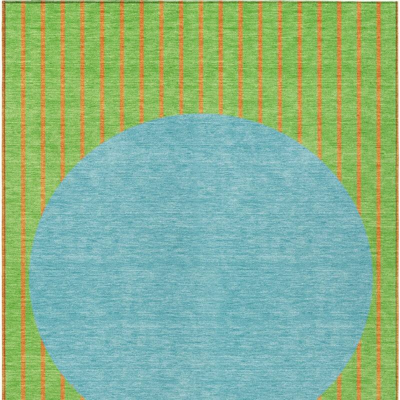 HomeRoots Striped Transitional Rectangle Outdoor Rug
