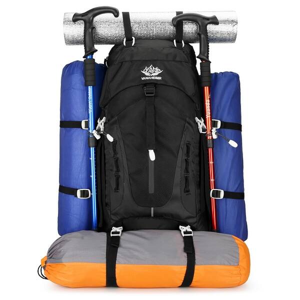 50L Hiking Backpack Men Camping Backpack with rain cover 45l+5l Lightweight Backpacking Backpack Travel Backpack - Bed Bath & Beyond - 40365352 50L Hiking Backpack Men Camping Backpack with rain cover 45l+5l Lightweight Backpacking Backpack Travel Backpack - Bed Bath & Beyond - 40365352