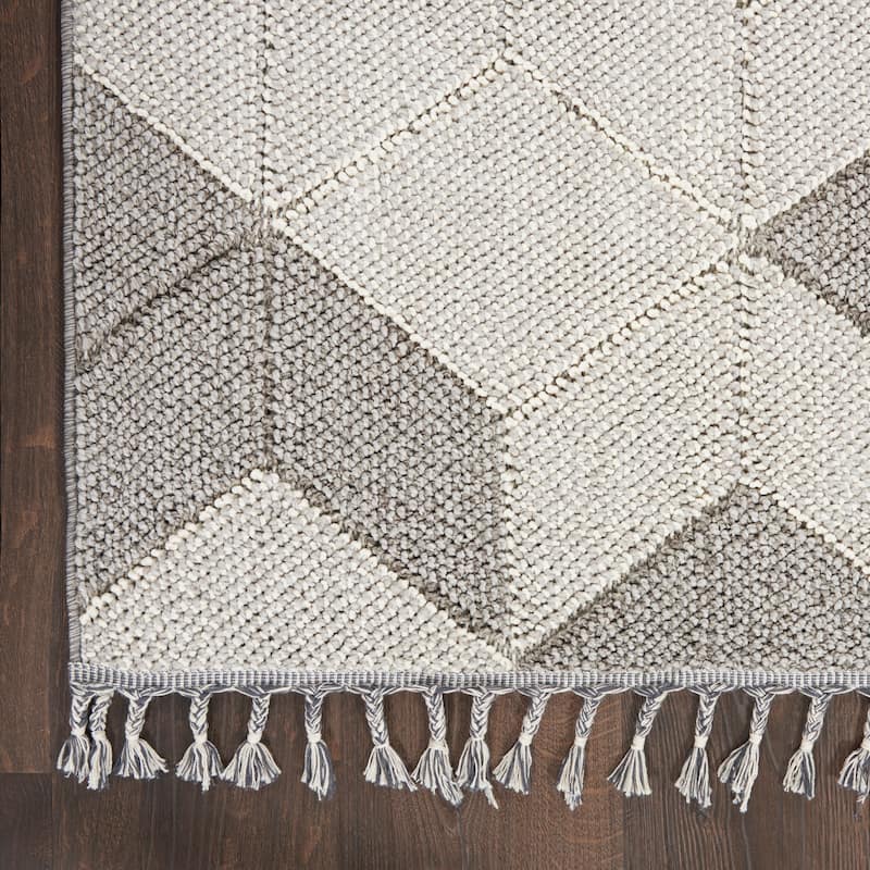 Nourison Elwood Contemporary Geometric Cube Area Rug